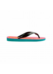 Women's Flip Flops Havaianas Top Logomania Blue Pink