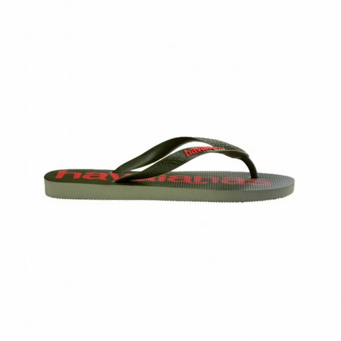 Women's Flip Flops Havaianas Top Logomania Red Dark green Olive