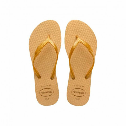 Women's Flip Flops Havaianas Fantasia Gloss Golden