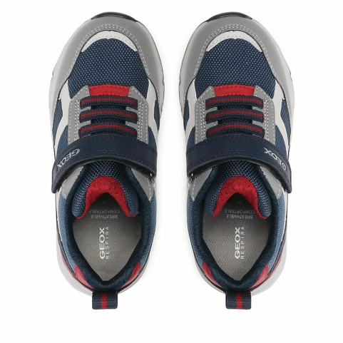 Children’s Casual Trainers Geox Rooner Grey Navy Blue