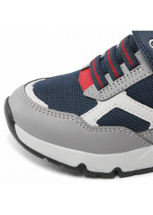 Children’s Casual Trainers Geox Rooner Grey Navy Blue