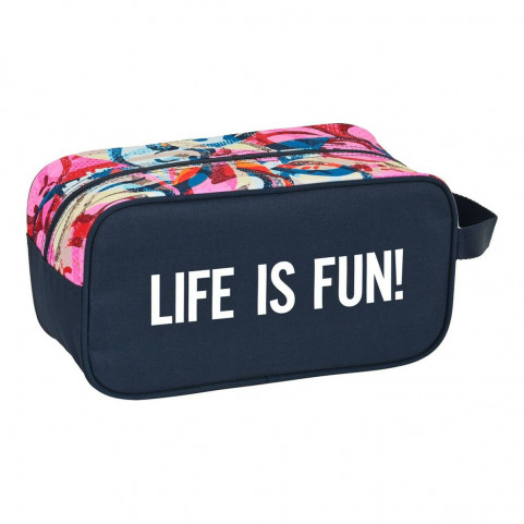 Travel Slipper Holder El Niño Life is fun Multicolour