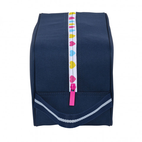 Travel Slipper Holder Benetton Love Navy Blue 29 x 15 x 14 cm