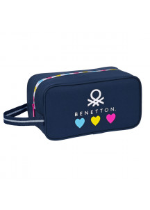 Travel Slipper Holder Benetton Love Navy Blue 29 x 15 x 14 cm