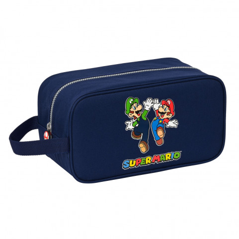 Travel Slipper Holder Super Mario 29 x 15 x 14 cm Navy Blue