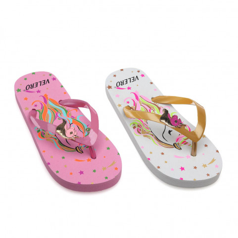 Flip Flops for Children 28-34 Unicorn