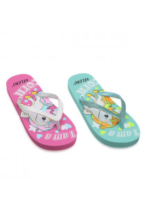 Flip Flops for Children 28-34 Unicorn