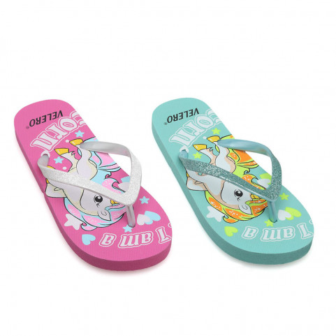 Flip Flops for Children 28-34 Unicorn