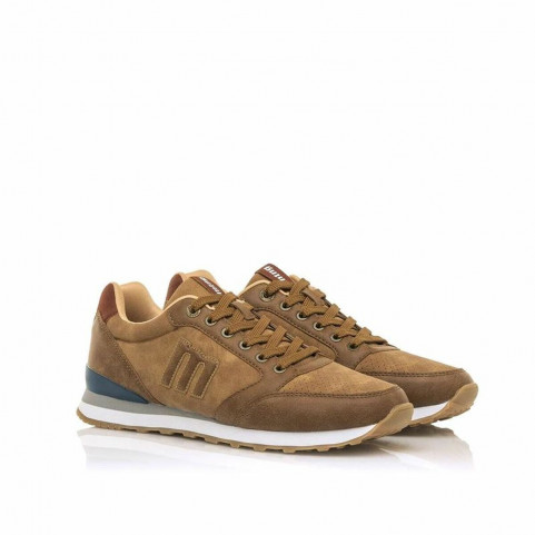 Men’s Casual Trainers Mustang Attitude Karelu Leather Light brown