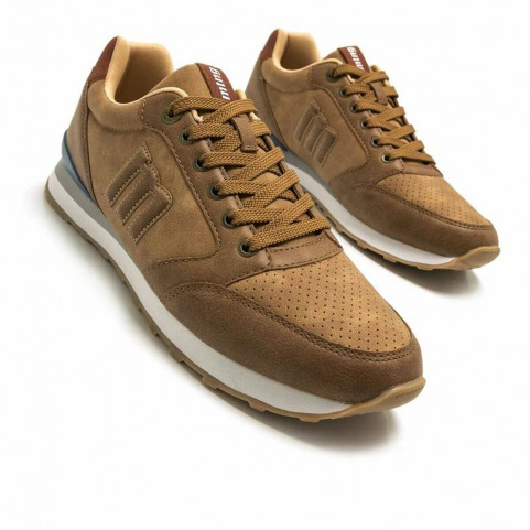 Men’s Casual Trainers Mustang Attitude Karelu Leather Light brown