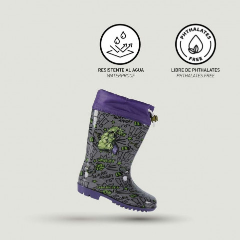 Children's Water Boots The Avengers Grey