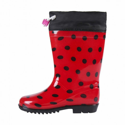 Children's Water Boots Lady Bug Red