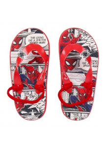 Flip Flops for Children Spiderman Red