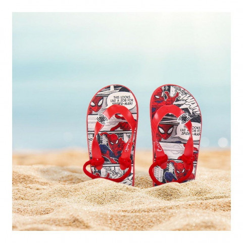 Flip Flops for Children Spiderman Red