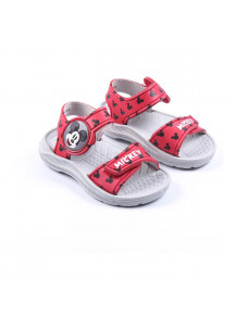 Beach Sandals Mickey Mouse Red