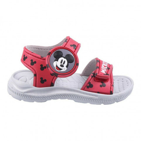 Beach Sandals Mickey Mouse Red