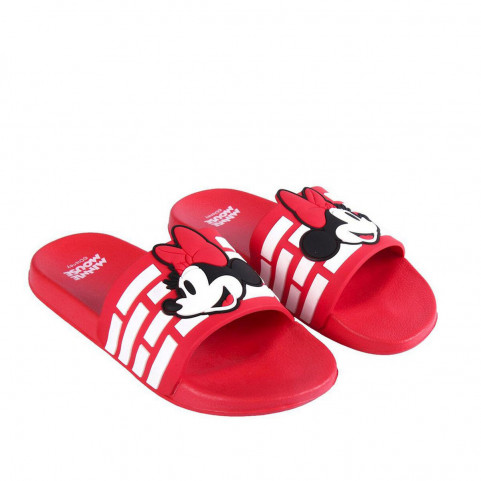 Swimming Pool Slippers Minnie Mouse Red