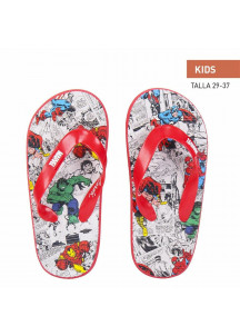 Flip Flops for Children Marvel Red Grey