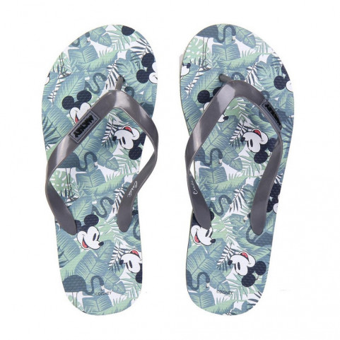 Men's Flip Flops Mickey Mouse Grey Green