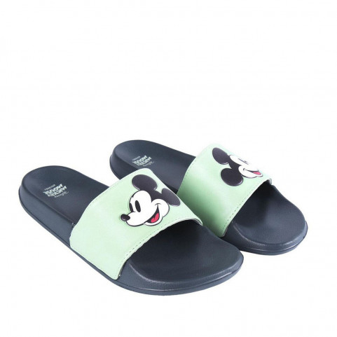 Men's Flip Flops Mickey Mouse Green