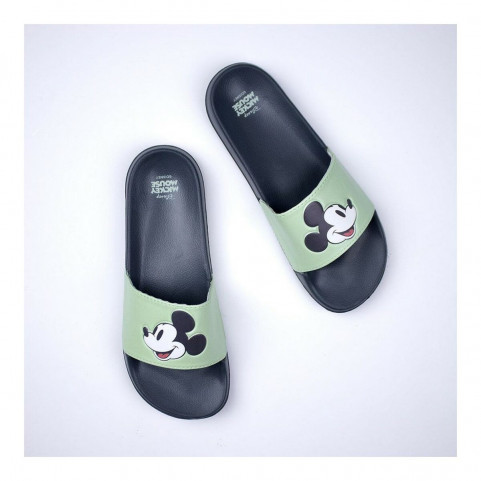 Men's Flip Flops Mickey Mouse Green