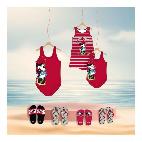 Women's Flip Flops Minnie Mouse Red