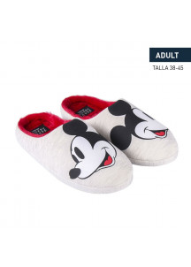 House Slippers Mickey Mouse Polyester Light grey TPR