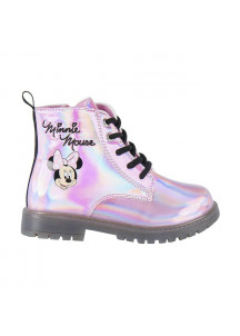 Kids Casual Boots Minnie Mouse LED Lights Pink