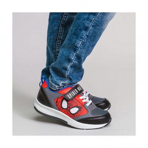 Sports Shoes for Kids Spiderman Grey Red