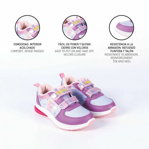 LED Trainers Peppa Pig Lilac