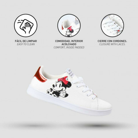 Sports Shoes for Kids Minnie Mouse White