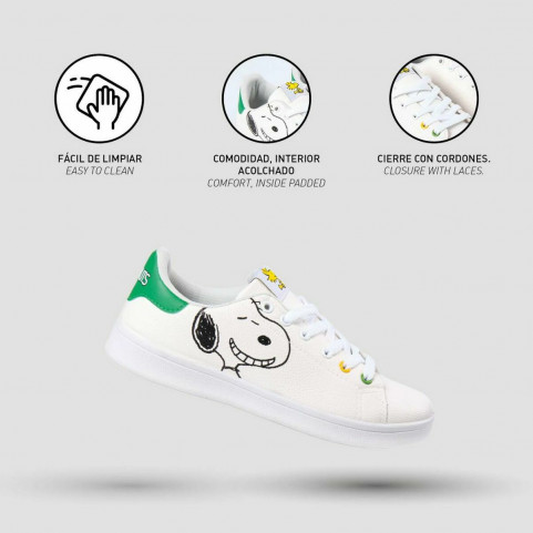 Sports Shoes for Kids Snoopy White