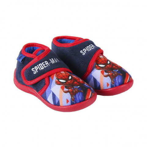 3D House Slippers Spiderman Red Blue