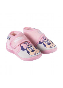 House Slippers Minnie Mouse Velcro Pink