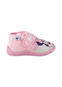 House Slippers Minnie Mouse Velcro Pink