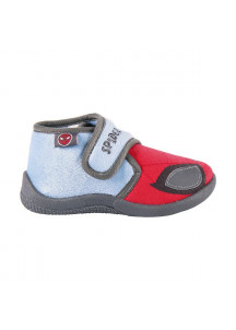 3D House Slippers Spiderman Grey Red