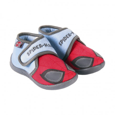 3D House Slippers Spiderman Grey Red