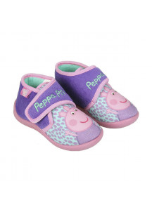 3D House Slippers Peppa Pig Purple Pink