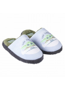 House Slippers The Mandalorian Light grey