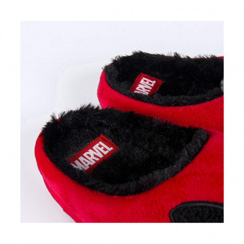 House Slippers Deadpool Red