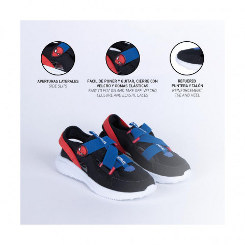 Sports Shoes for Kids Spiderman Black