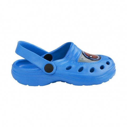 Beach Sandals Spiderman Blue