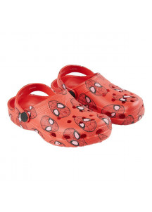 Beach Sandals Spiderman Red