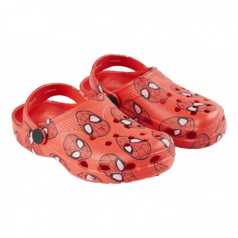 Beach Sandals Spiderman Red