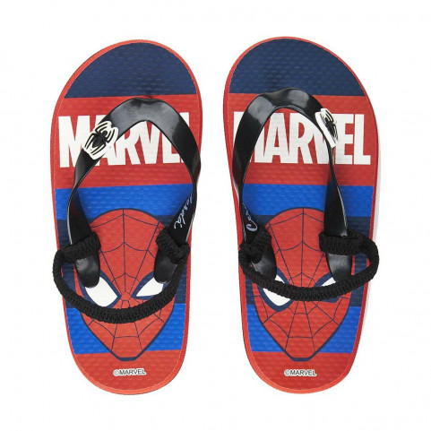 Flip Flops for Children Spiderman Red