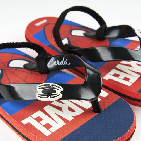 Flip Flops for Children Spiderman Red