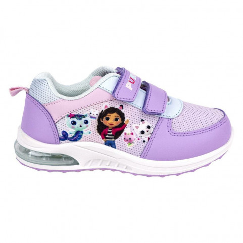 LED Trainers Gabby's Dollhouse Velcro Lilac