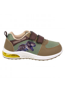 LED Trainers Jurassic Park Velcro Green