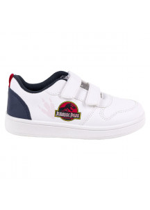 Sports Shoes for Kids Jurassic Park Velcro White