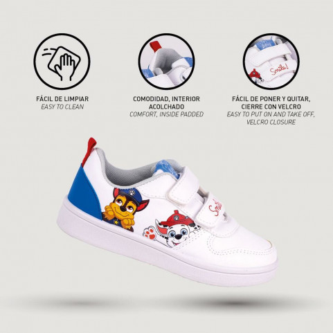 Sports Shoes for Kids The Paw Patrol Velcro White